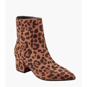 Marc Fisher Gismo Leopard Print Ankle Boots